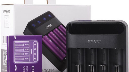 EFest LUSH Q4 - 4 Bay Smart LED Battery Charger