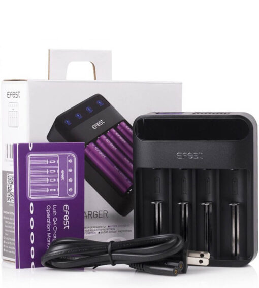 EFest LUSH Q4 - 4 Bay Smart LED Battery Charger