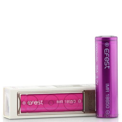 Efest Purple 18650 Flat Top 3000mAh 35 Amp IMR Battery