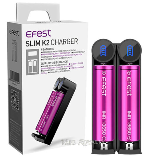 Efest Slim K2 - 2 Bay Smart Charger