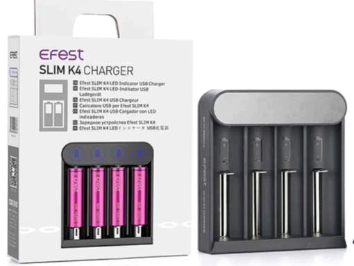 Efest Slim K4 - 4 Bay Smart Charger