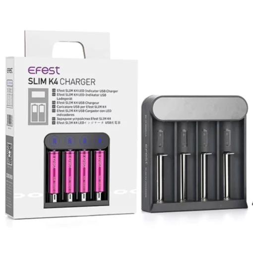 Efest Slim K4 - 4 Bay Smart Charger