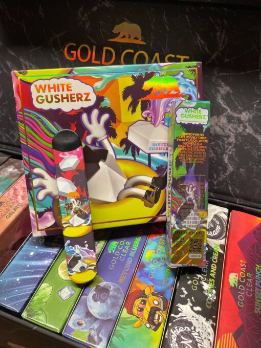 Gold Coast Clear White Gusherz 1G Disposable