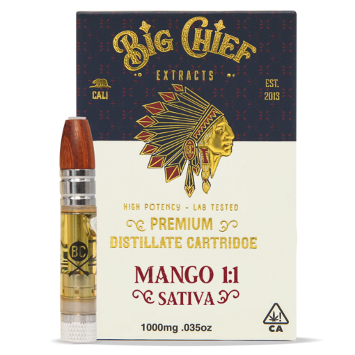Big Chief THC Cartridge 1G - Mango 1:1